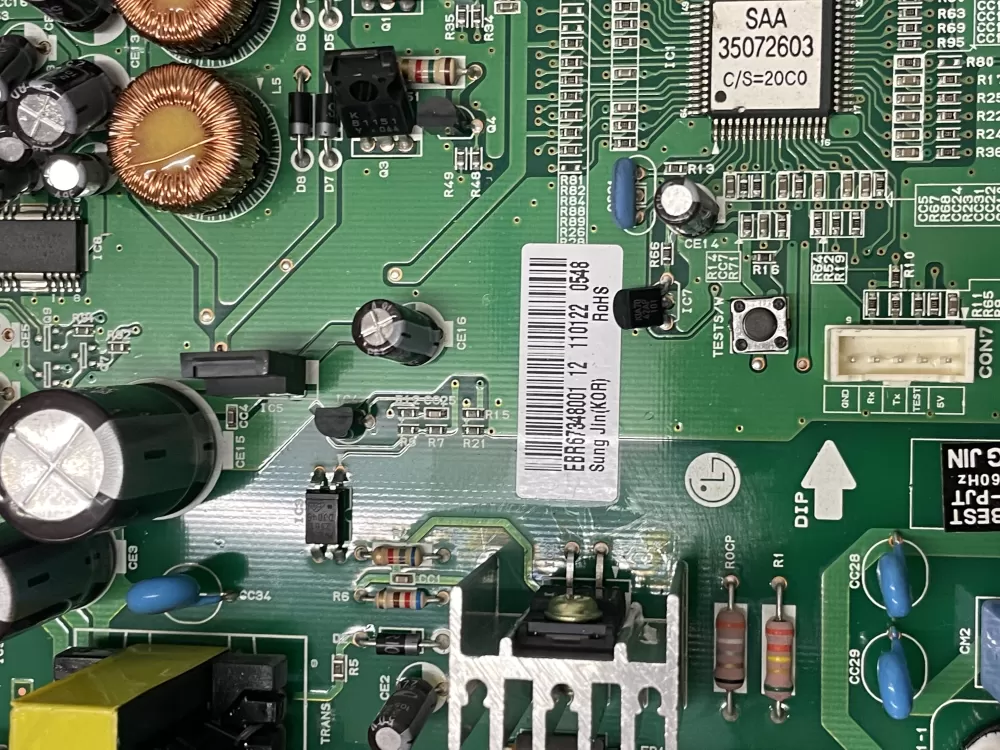 LG EBR67348001 Refrigerator Control Board AZ34955 | KM120