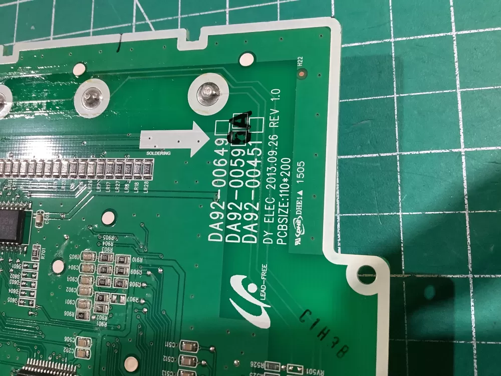 Samsung DA92-00596A Refrigerator Dispenser Control Board AZ156260 | NR102