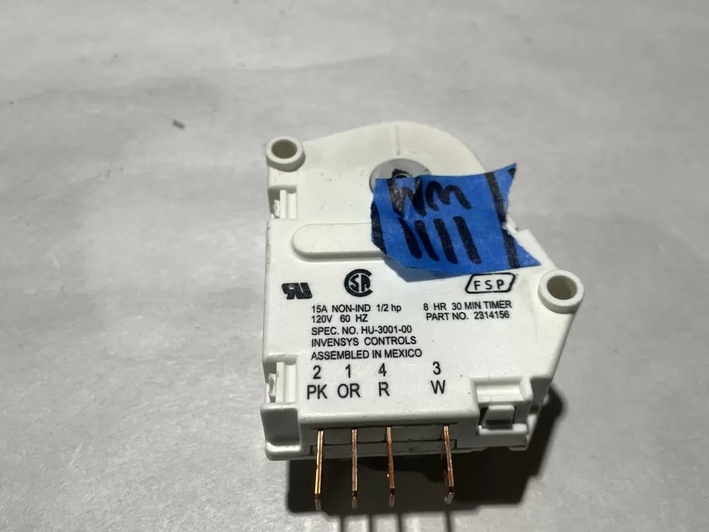 Whirlpool Amana AP6007234 2314156 Refrigerator Defrost Timer AZ118501 | Wm1111