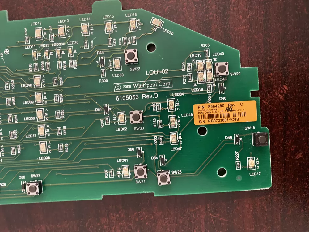 Whirlpool Maytag Kenmore 8564290 8565349 Washer Control Board AZ34403 | BK1703