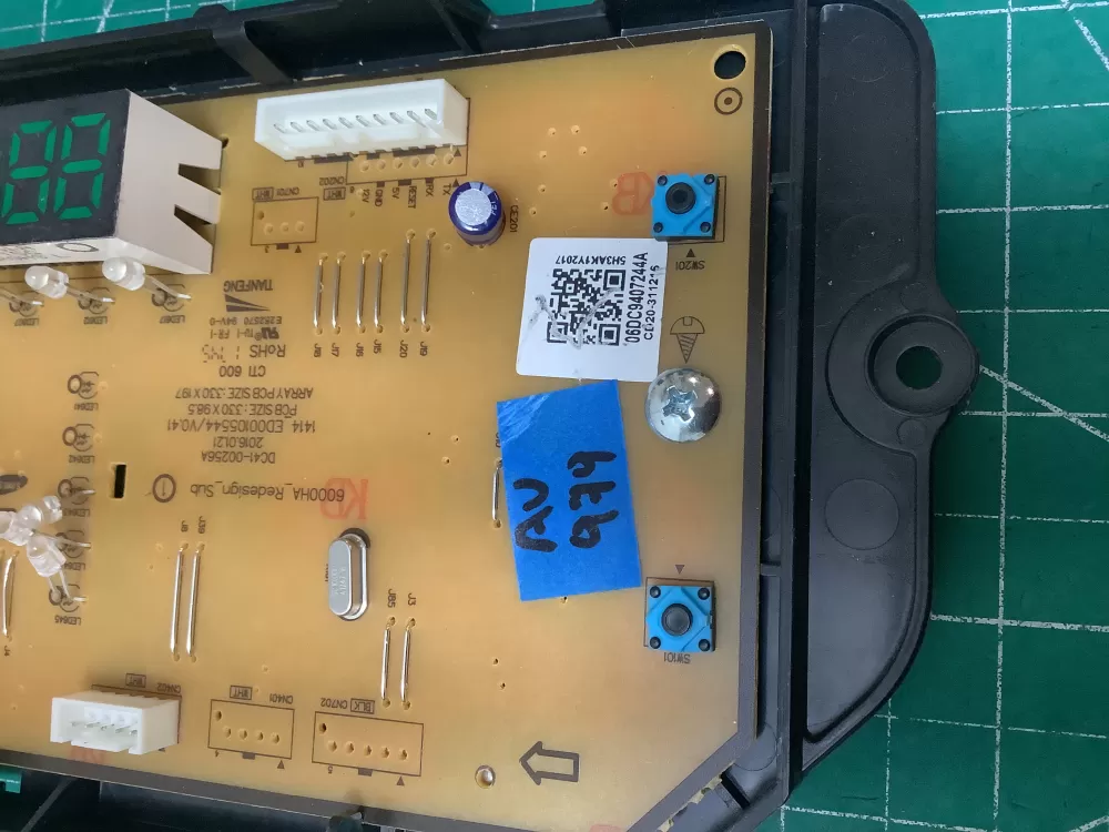Samsung Dc9407244a Washer Control Board Circuit AZ226662 | ARV979