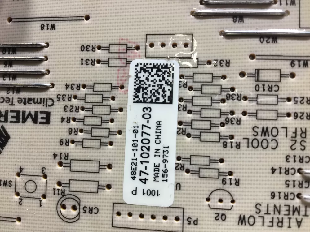 Rheem Emerson 47 102077 03 48e21 101 01  Control Board AZ45321 | NR1769