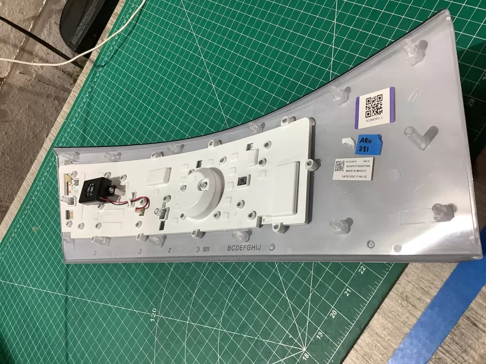 Whirlpool Kenmore W10643930 W106439301 Control Board Overlay AZ191217 | ARV251