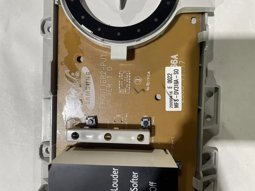 Samsung Dryer Display Board DV318A AZ150656 | KMV775
