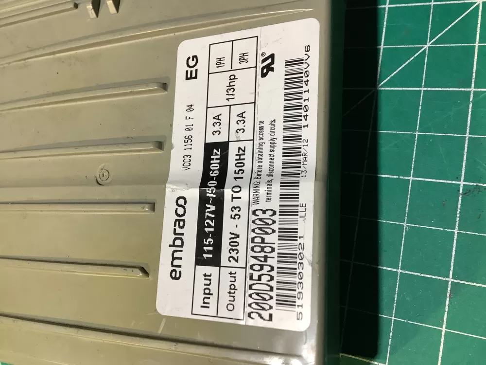 GE Wr55x10685 Refrigerator Control Board Inverter AZ134225 | NR1205