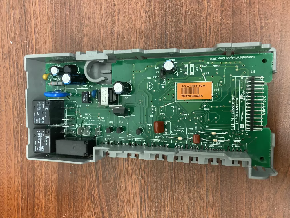 Whirlpool  Maytag  KitchenAid  Kenmore AP6018711 W10130967 W10208673 W10285180 WPW10285180 PS11752013 Dishwasher Control Board