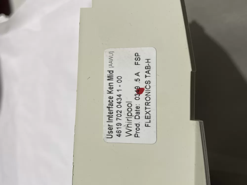 Whirlpool 4619 702 0434 1 - 00 Washer Control Board AZ123304 | Wmv711
