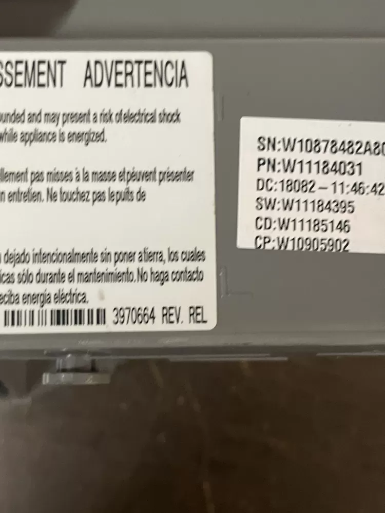 Whirlpool 3970664 W11201289 W10908737 Washer Control Board AZ39794 | Wmv397