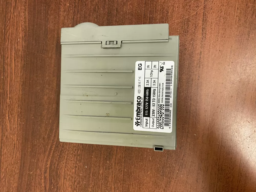 GE 519303092  VCC 1156 01 F 41  200D5948P008  Refrigerator Compressor Inverter Board