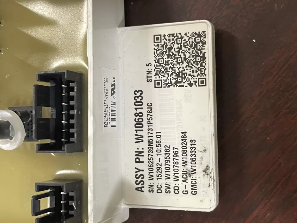 Whirlpool W10681033 W10812422 PS11723056 Washer Control Board AZ53771 | Wm183