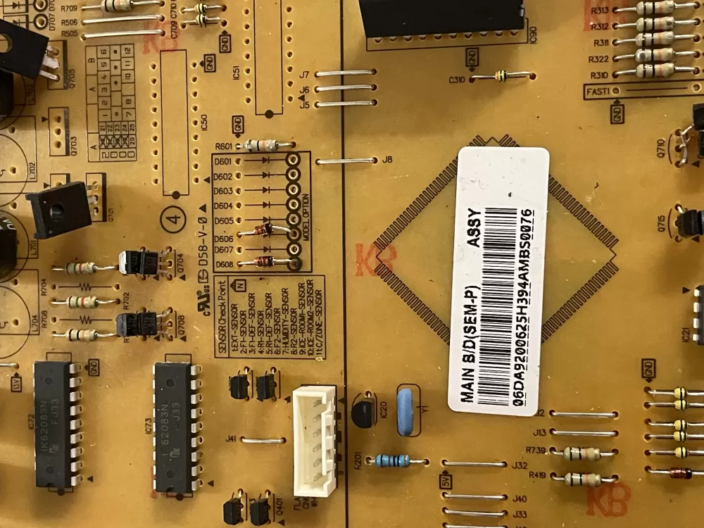 Samsung DA92 00625H Refrigerator Control Board AZ142045 | KM2389