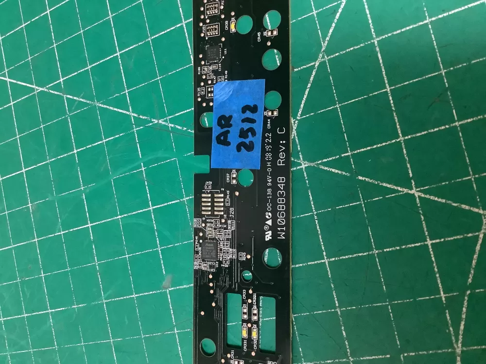 Whirlpool Dishwasher Interface Board Part #W10688348 Rev C AZ227133 | AR2512