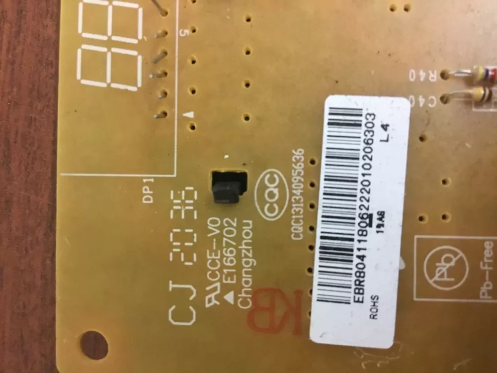 GE EBR80411806 Microwave Control Board Wb56x38145 Panel AZ32795 | NR177