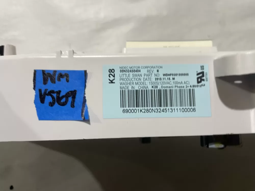 GE 00N32450404 WH12X10544 WDHF0501000000 Washer Control Board AZ199279 | Wmv569