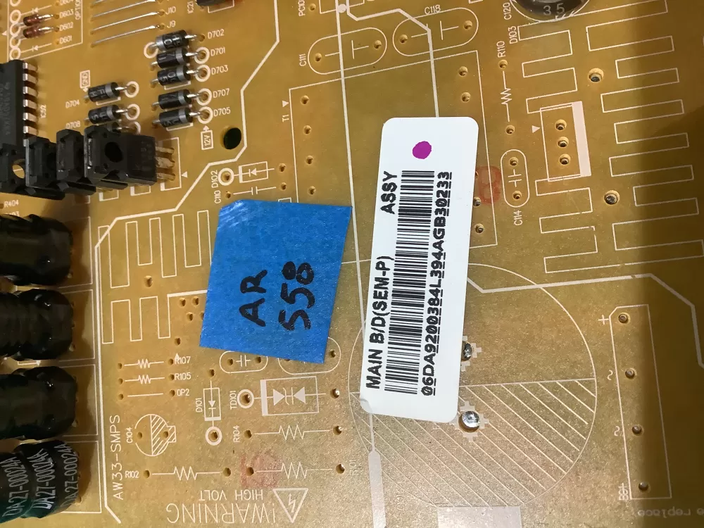 Samsung DA92 00384L DA9200384L Refrigerator Control Board AZ191756 | AR558