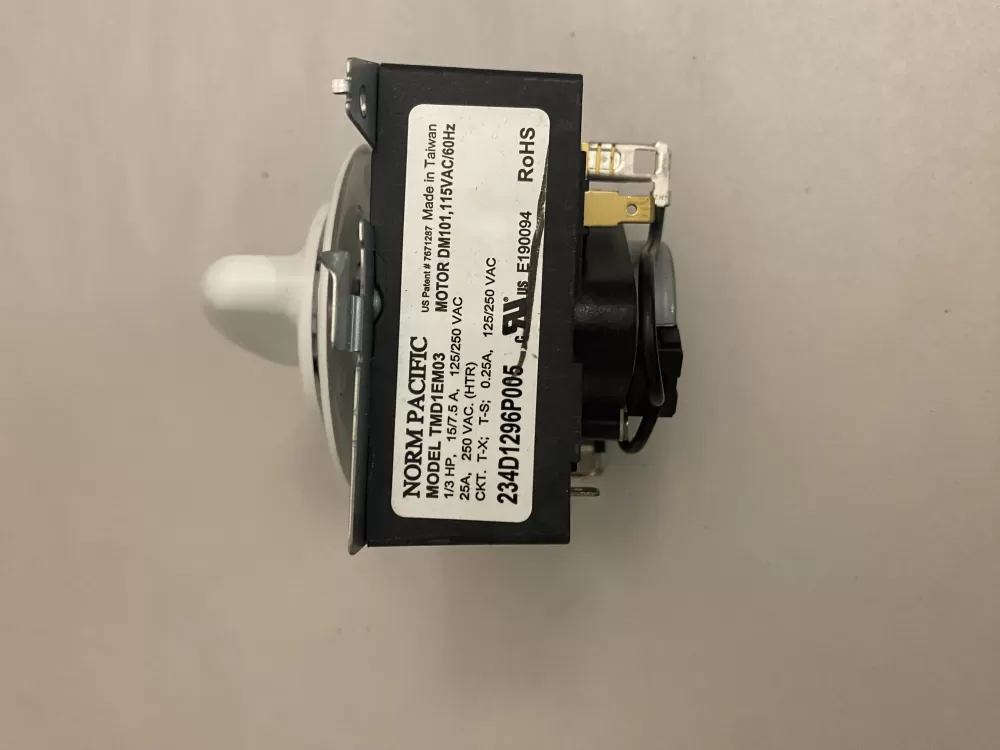 Hotpoint  General Electric AP5780508 WE4M364 WE4M533 PS8690648 234D1296P005 Dryer Timer