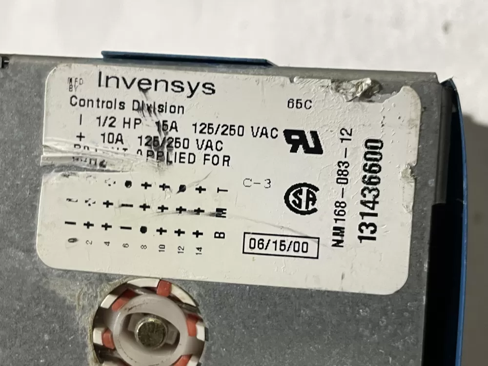 Frigidaire 131436600 Washer Timer AZ177177 | Wm376