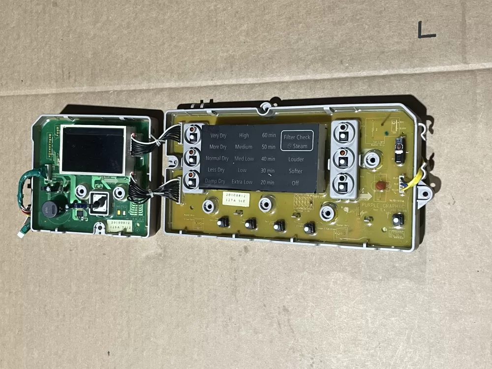 Samsung DC92-00126D DC92-00127D Dryer UI Control Board