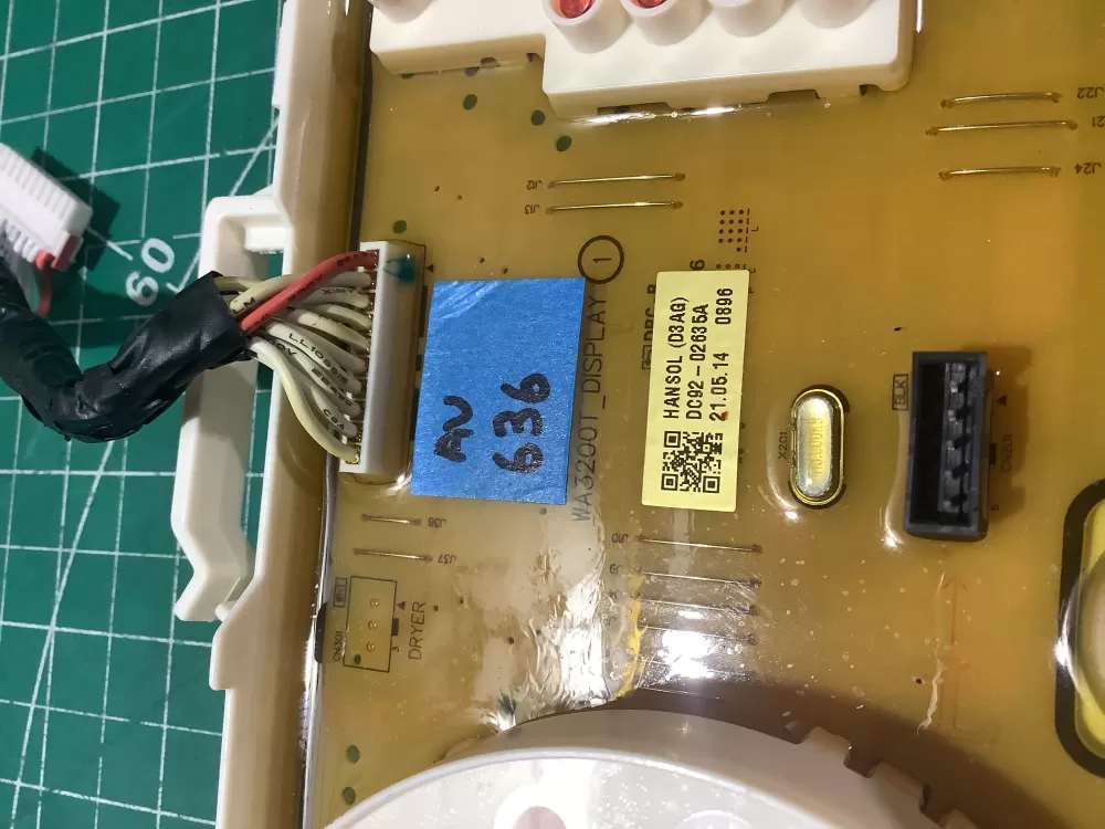 Samsung DC92-02117F Washer Control Board AZ187930 | AV636