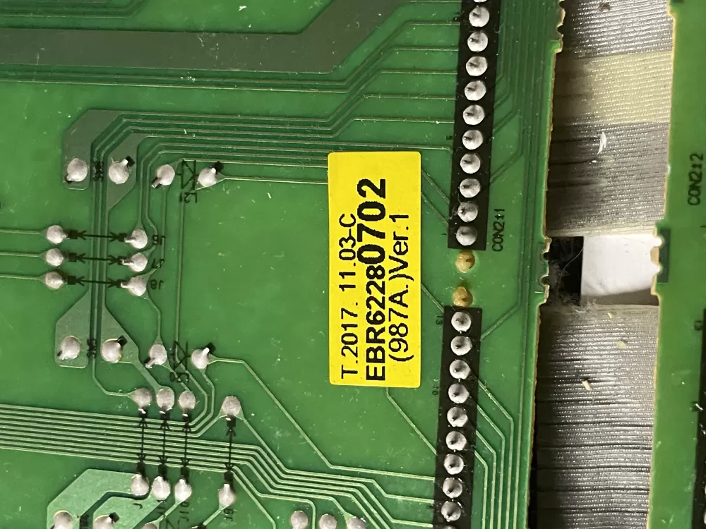LG EBR62280702 Washer UI Display Control Board AZ53242 | Wmv538