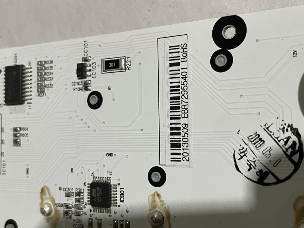 LG EBR72955401 Refrigerator Control Board AZ188902 | Wm1563