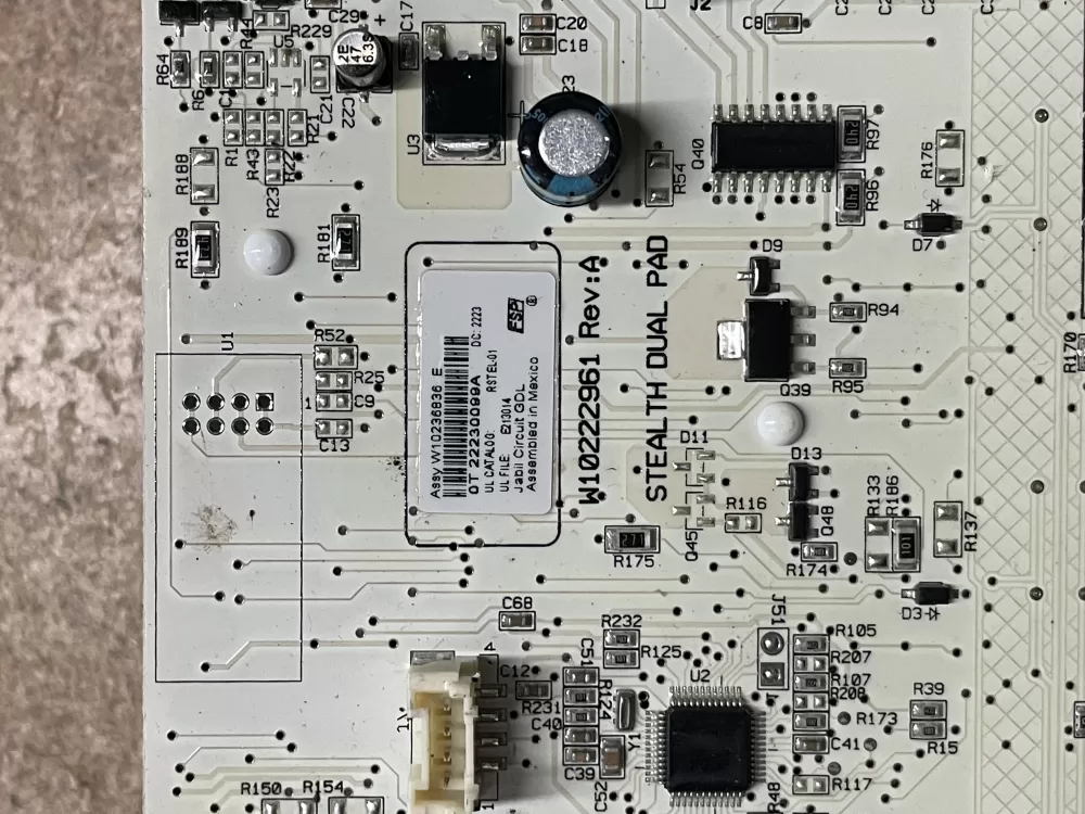 Whirlpool W10222961 Refrigerator Display Control Board UI AZ12505 | KM1613