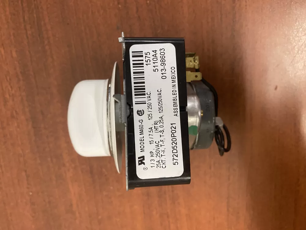 GE 572D520P021 WE4M271 Dryer Timer