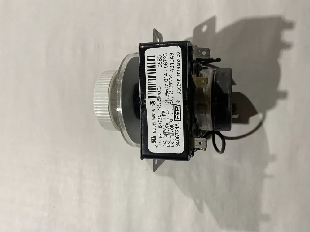 Whirlpool 3406721A AP3097855 3406721 WE04X10051 PD00055758 WE4X10051 877373 AP3637093 PS265288 EAP265288 Dryer Timer