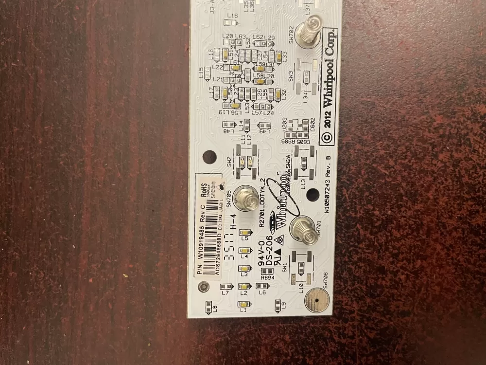 Whirlpool W10919485 Refrigerator Control Board AZ103383 | KM781