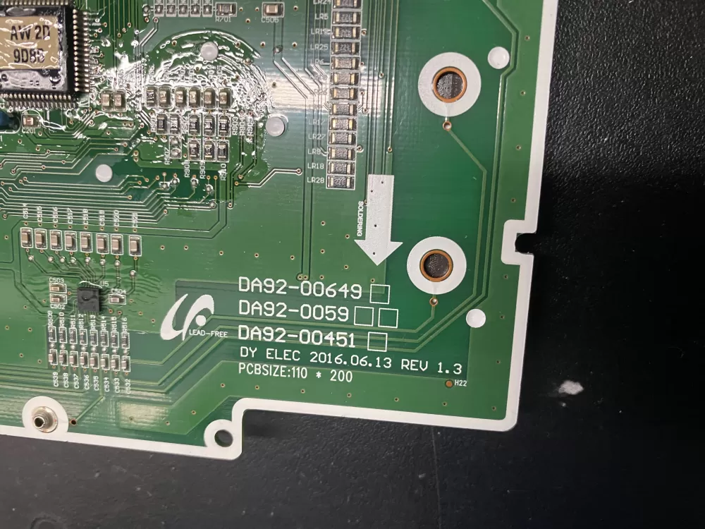 Samsung Kenmore DA92-00649 Refrigerator Dispenser Control AZ16882 | BK1502