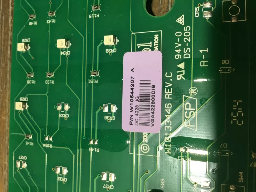 Whirlpool W10544207 Washer Board Control AZ53112 | NR1863