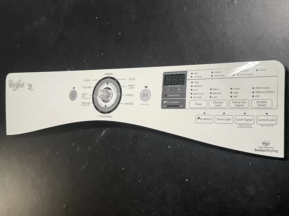 Whirlpool W10433148 W10750356 W10838287 PS11727966 Dryer Panel