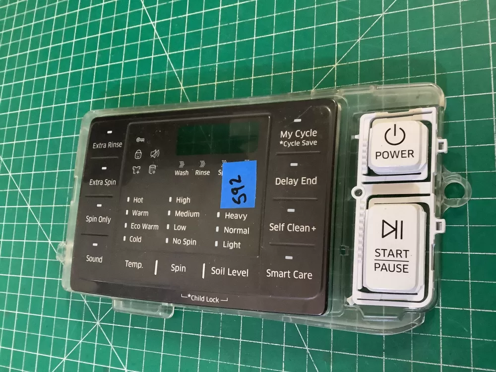 Samsung DC92-01607J DC94-06643A Dryer UI Control Board AZ194522 | NR593