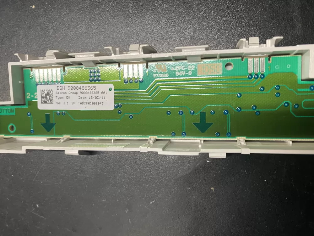 Bosch 9000486365 00675102 Dishwasher Control Board AZ21814 | BK975