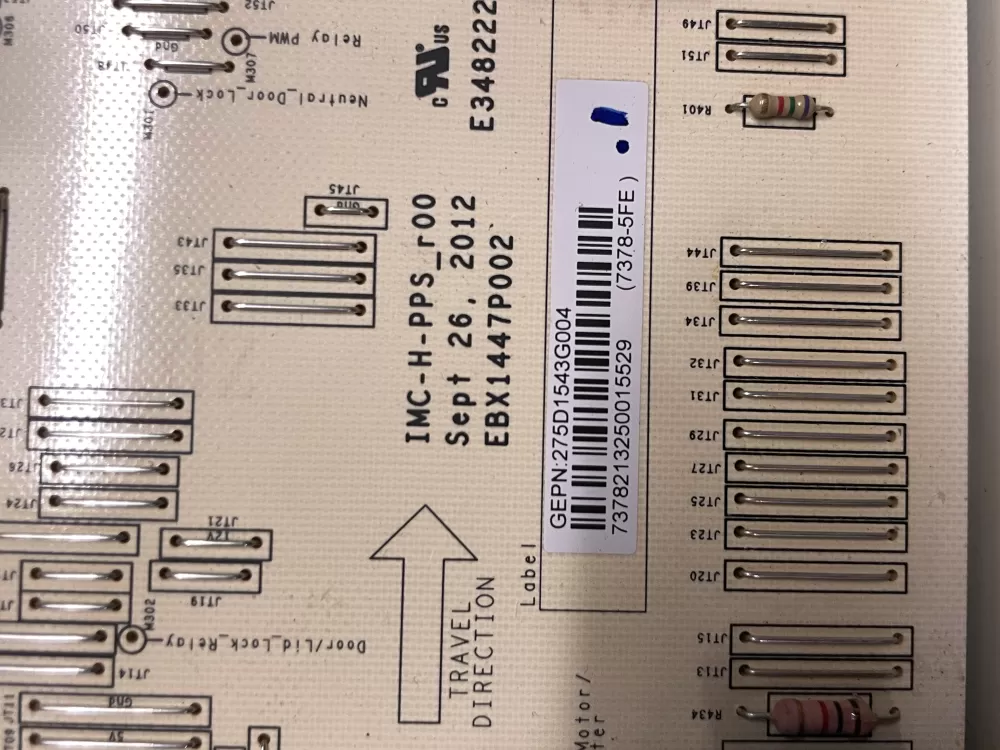 GE 275D1543G004 Washer Control Board AZ208586 | Wmv924