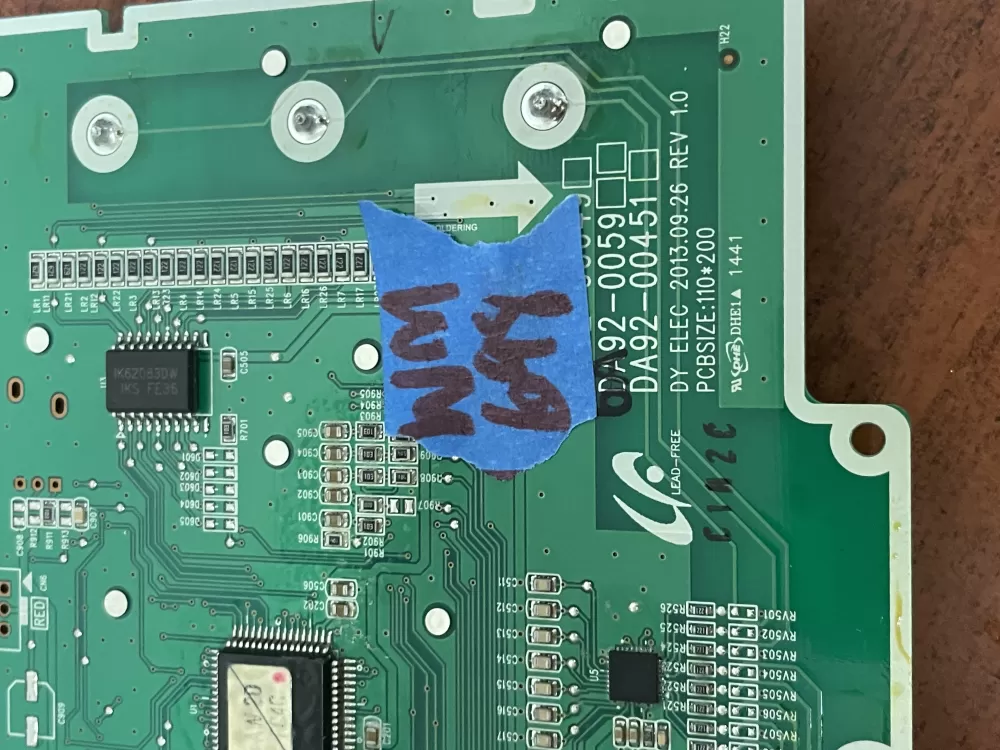 Samsung DA92-00649A Refrigerator Control Board Dispenser