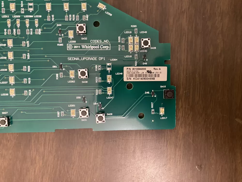 Whirlpool W10566880 Washer Control Board AZ91809 | BK1104