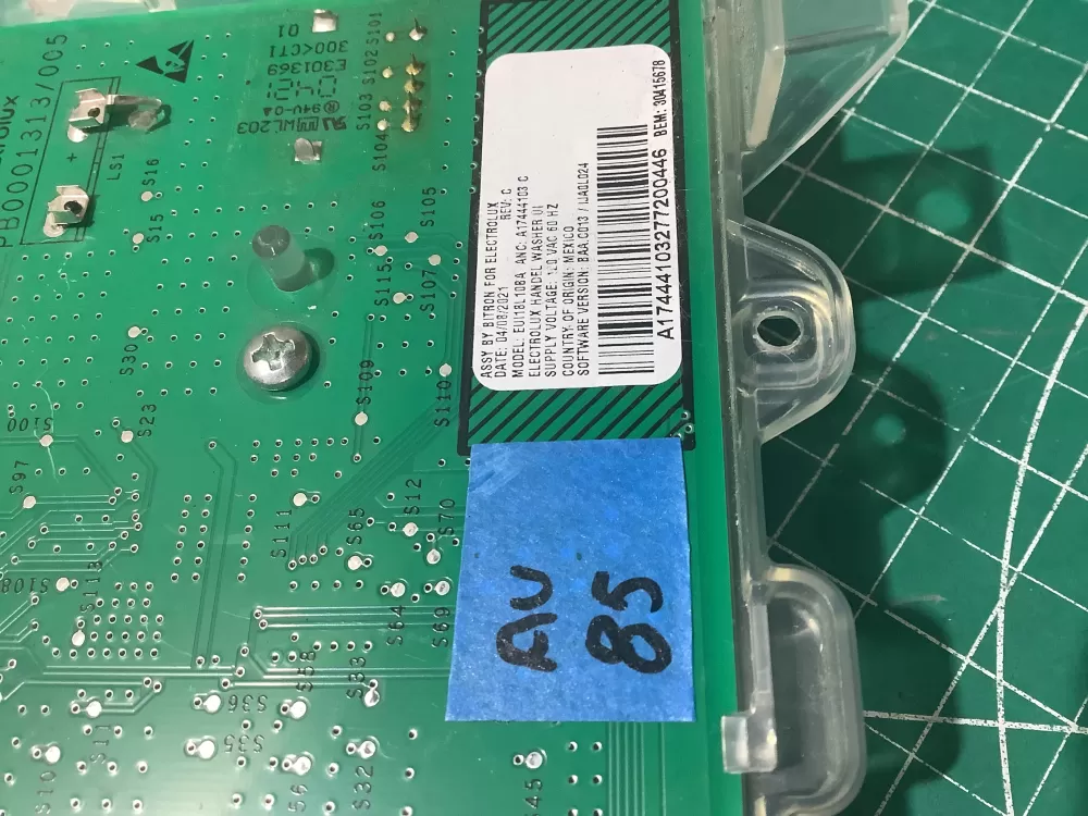 Electrolux A17444103C A17444104B Dryer Control Board Assembly AZ188488 | AV85
