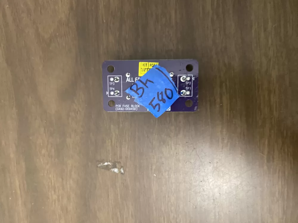 Samsung DA92 00945B Refrigerator Control Board Module Fuse Block AZ92052 | BK580