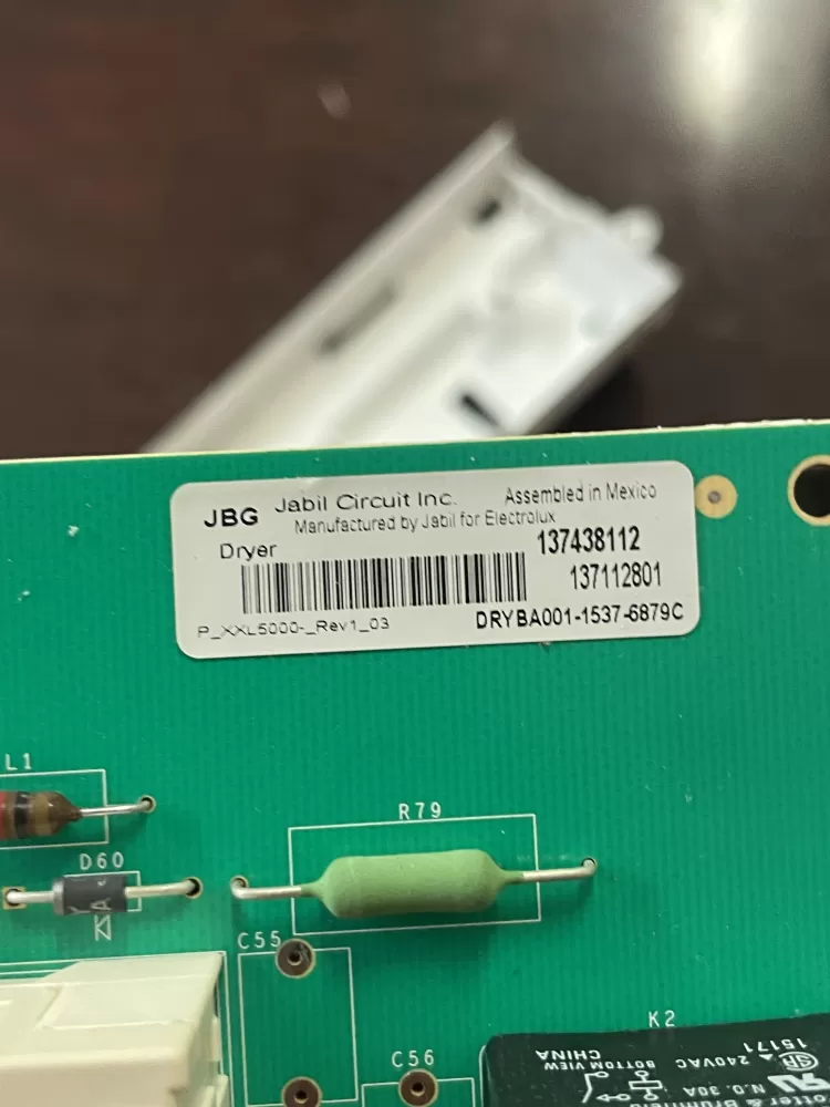 Electrolux Frigidaire 137438112 137112801 Dryer Control Board AZ40724 | Wmv399