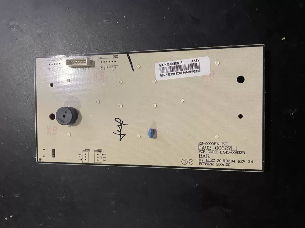 Samsung DA92 00627B Refrigerator Control Board Dispenser AZ27122 | KM171