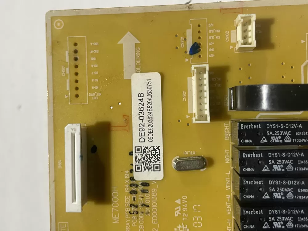 Samsung DE92-03624B DE41-00447A Microwave Main Control Board AZ156204 | Wm40