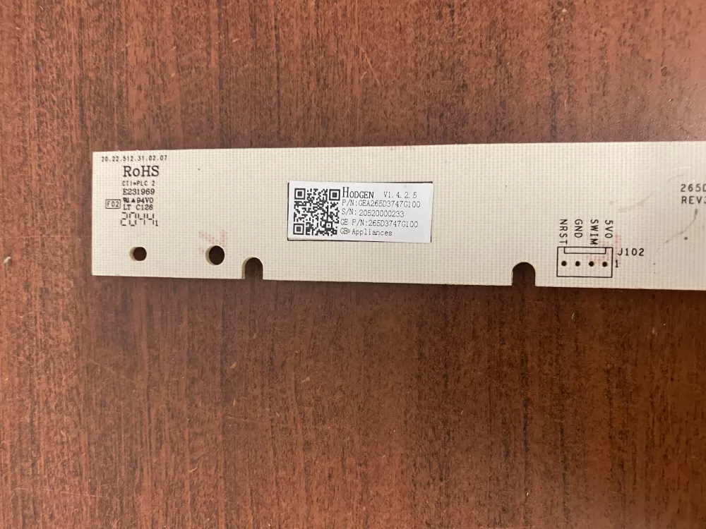 GE 265D3747G100 Dishwasher Control Board AZ49206 | BK1801