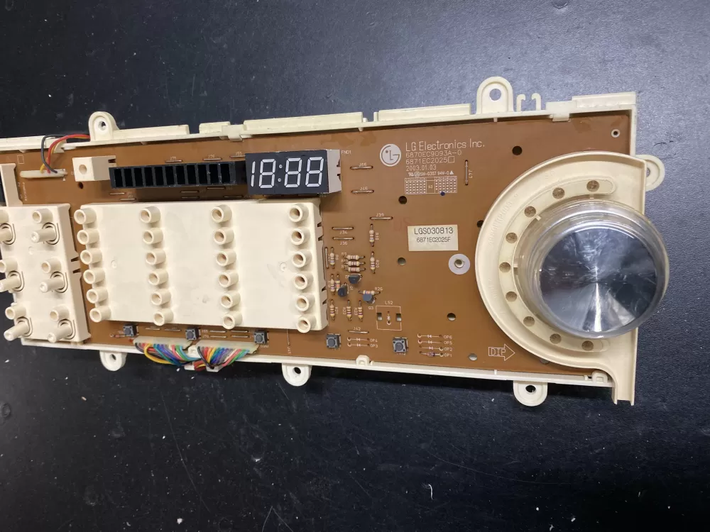 LG 6870EC9093A 0 6871EC2025F6871EC1061B Dryer Control AZ5841 | BKV189