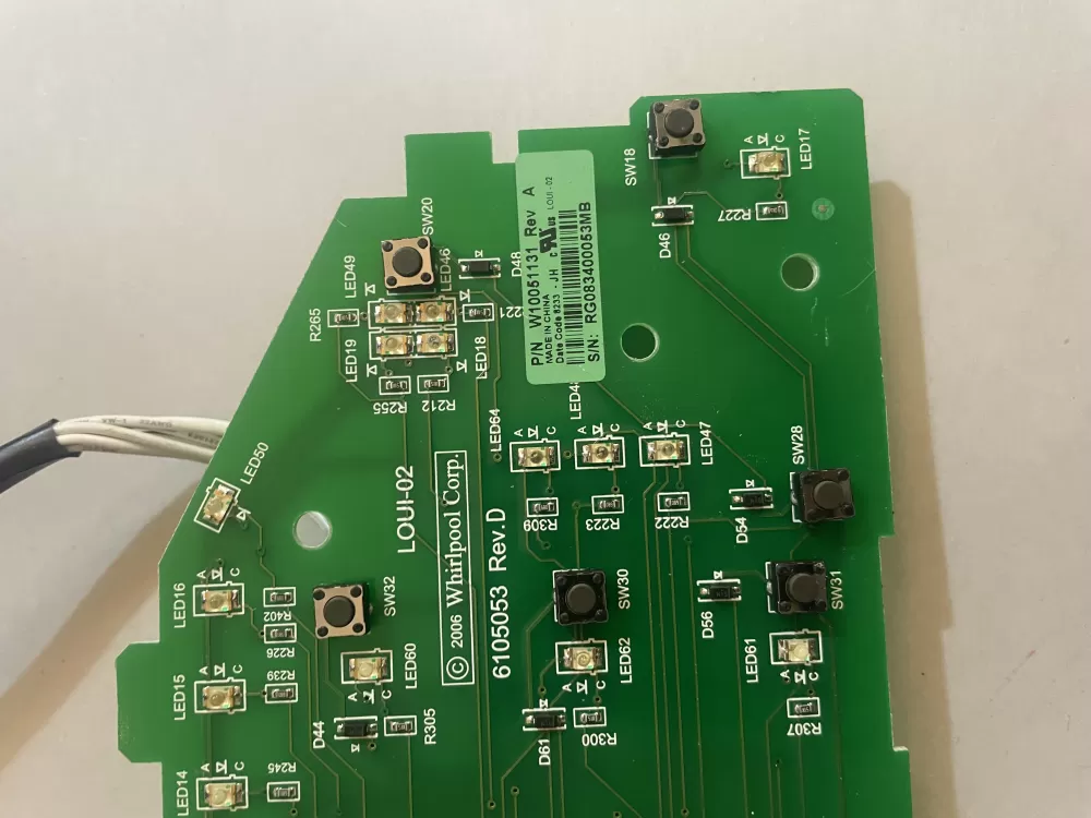 Whirlpool Maytag W10051131 W10051133 Washer Control Board AZ171474 | KM2587