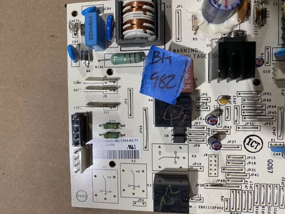 GE 200D49742G004 WR55X10996 Refrigerator Control Board  AZ88308 | BK982