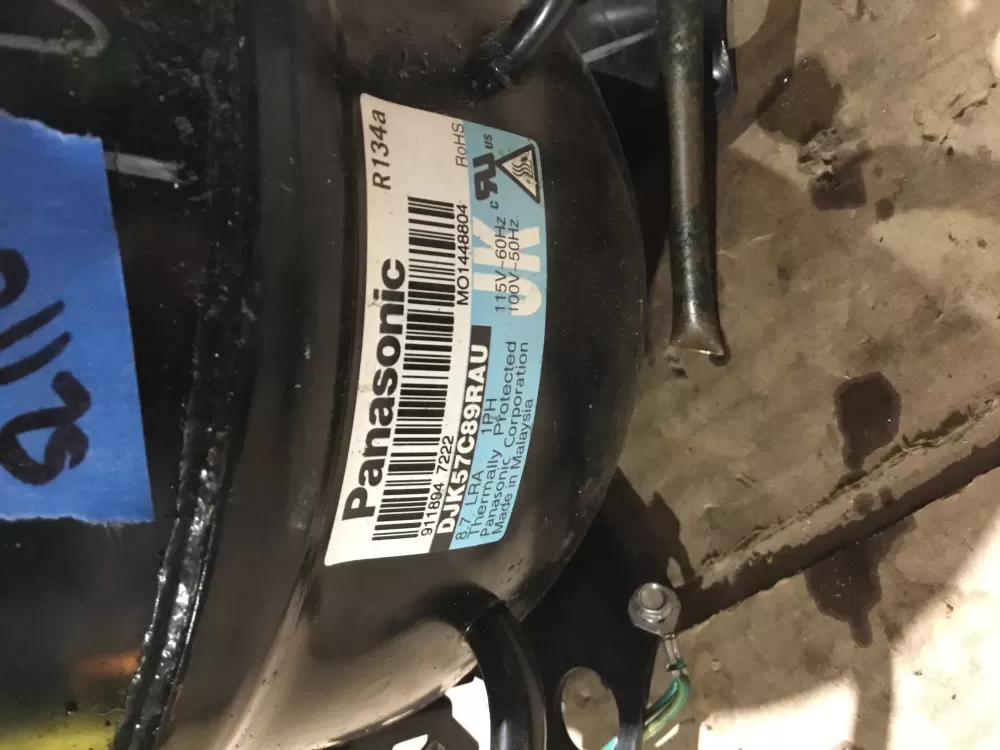 Panasonic DJK57C89RAU Refrigerator Compressor AZ97365 | Sl110
