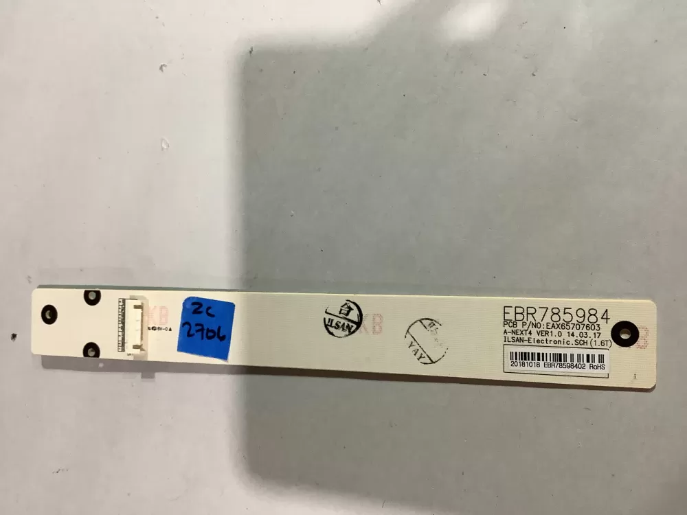 LG EBR78598402 CONTROL/DISPLAY BOARD PART #