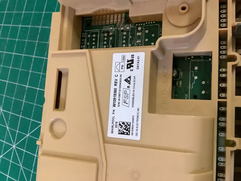 Whirlpool W10919360 W11087226 Dishwasher Control Board # AZ184772 | NR2671
