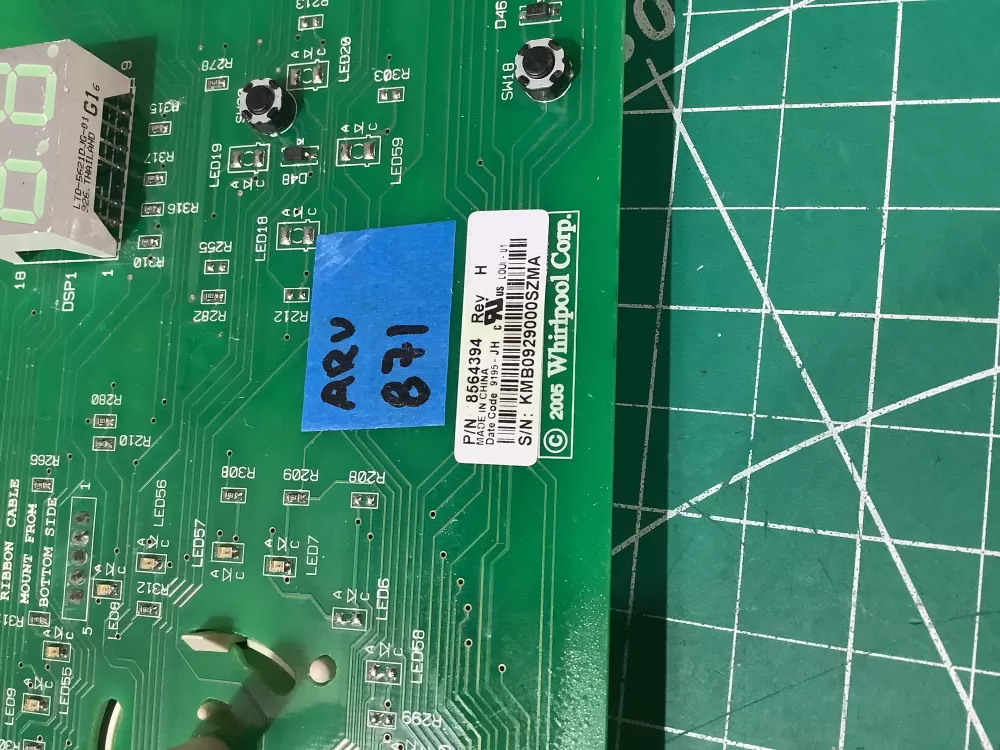 Kenmore Whirlpool Maytag 8564394 Dryer Control Board AZ188979 | ARV871